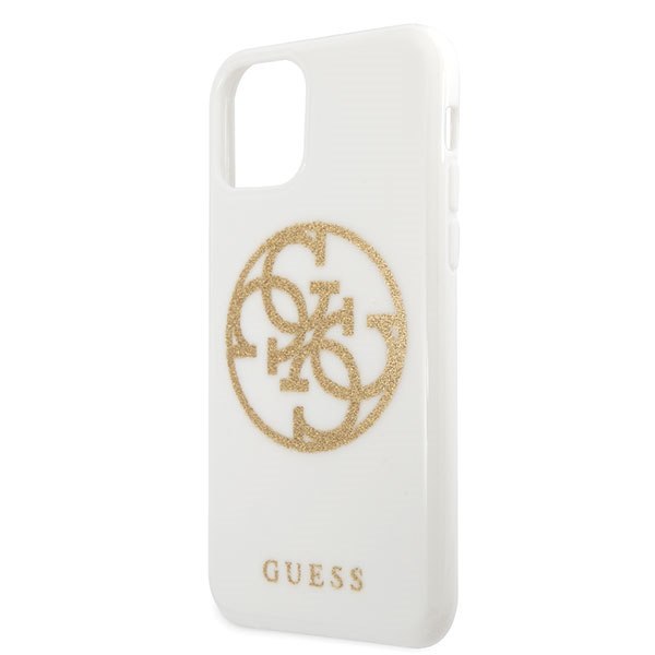 Guess GUHCN65TPUWHGLG iPhone 11 Pro Max biały/white hard case